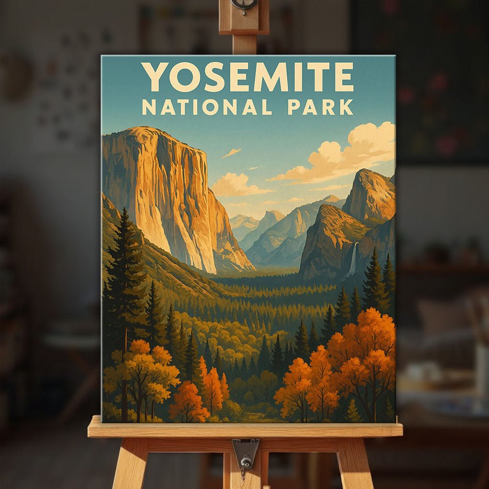 Yosemite National Park paint by numbers kit