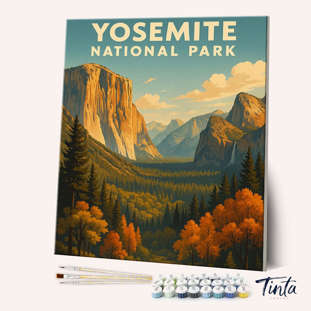 Yosemite National Park paint by numbers kit