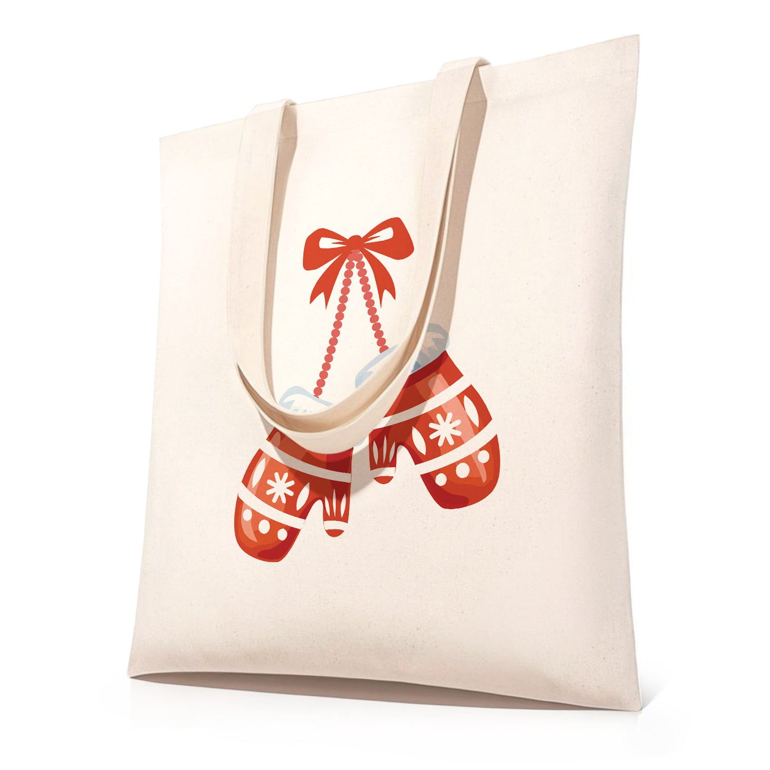 Festive Mittens Carry Bag paint by numbers kit