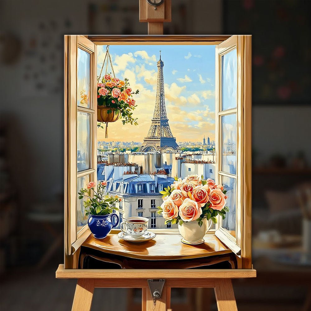 Parisian Serenity paint by numbers kit