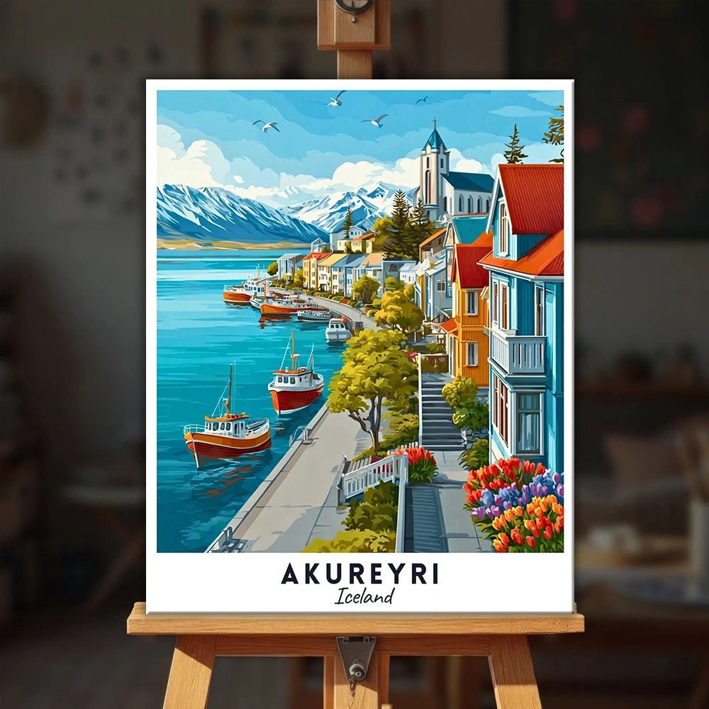 Akureyri - Póster de viaje