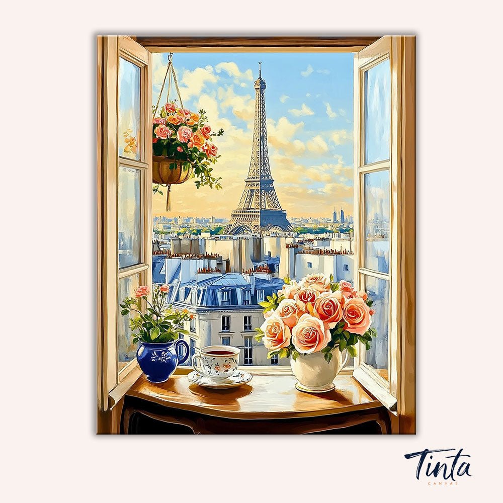 Parisian Serenity paint by numbers kit