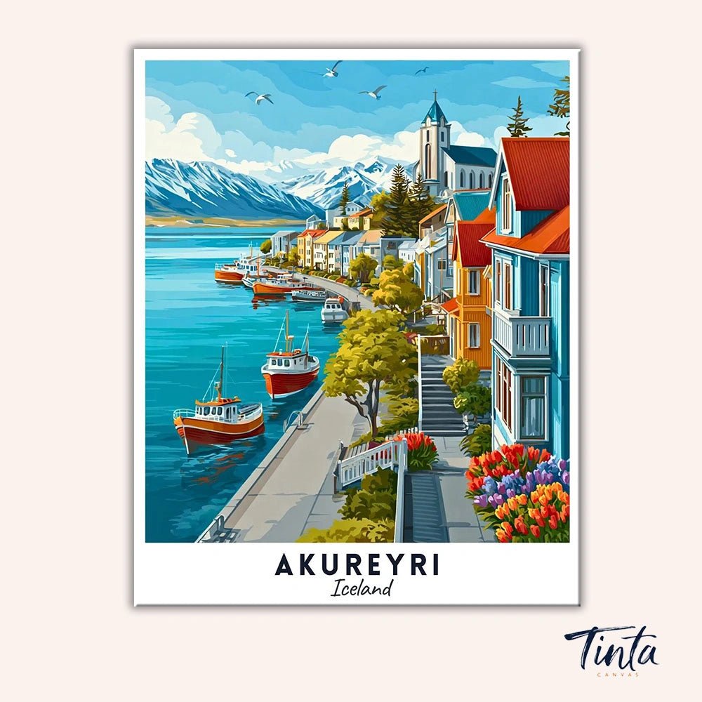 Akureyri - Póster de viaje