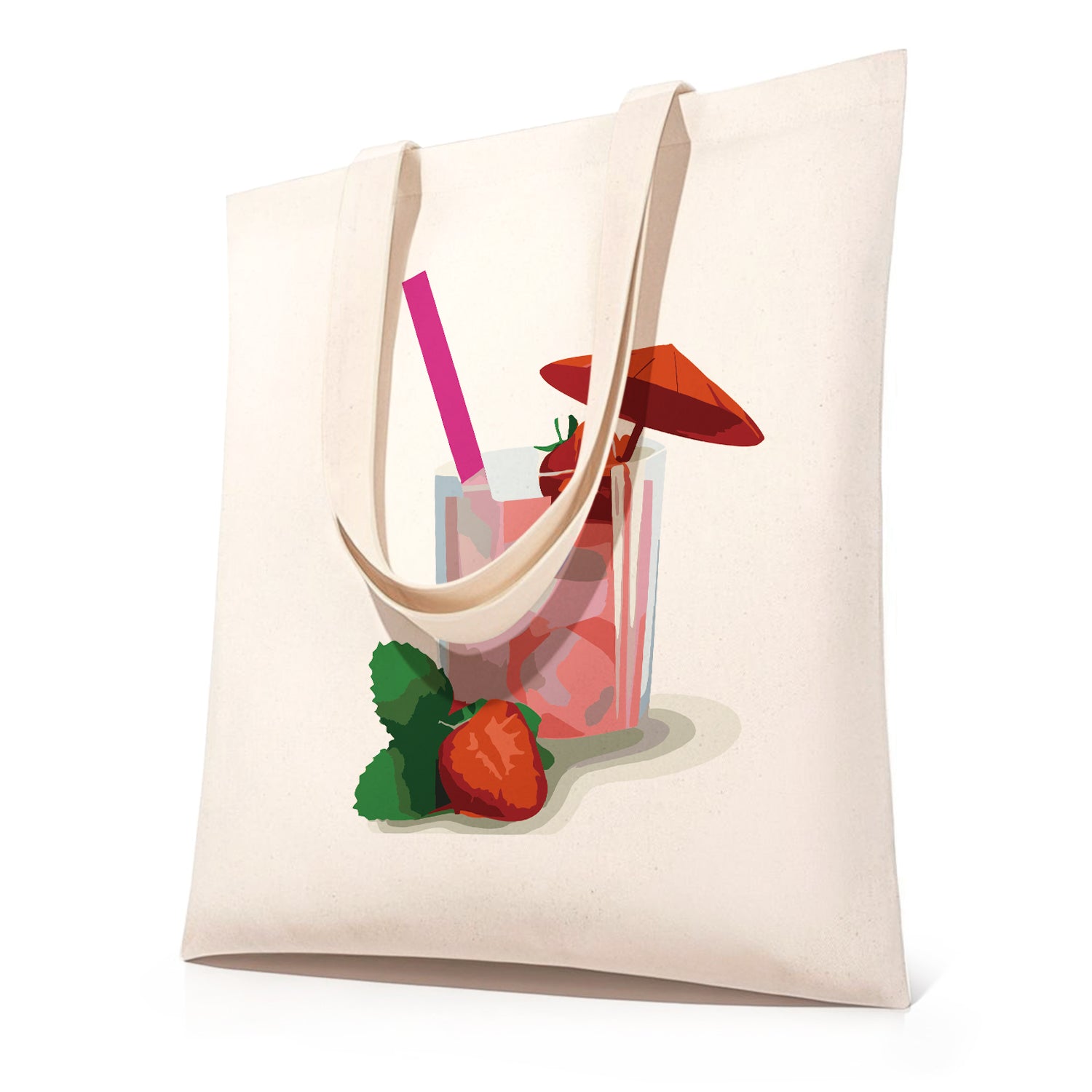 Strawberry Bliss Carry Bag paint by numbers kit