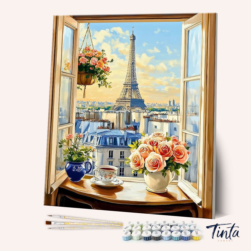 Parisian Serenity paint by numbers kit