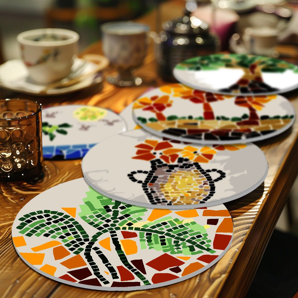 Sunstone Palms (6 Pieces) paint by numbers kit