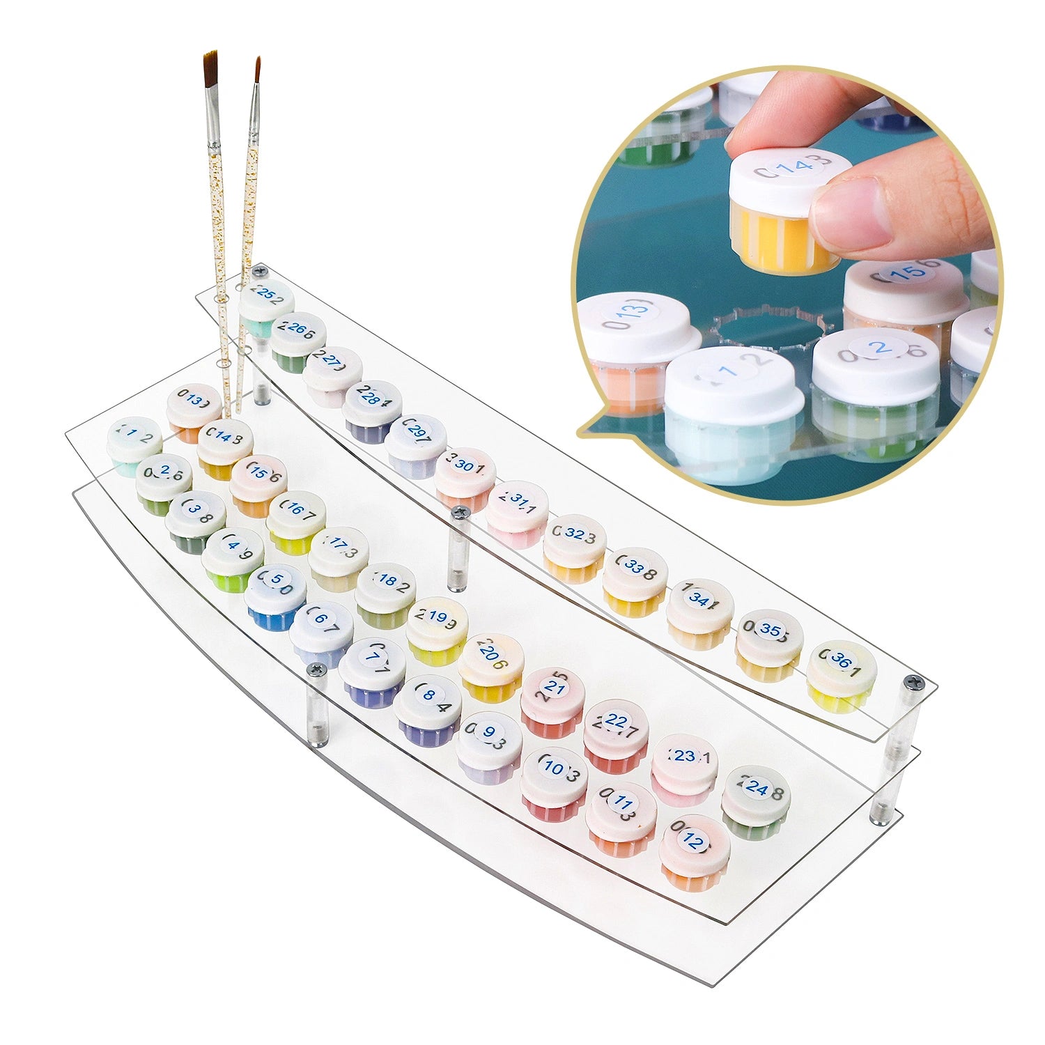 Paint Organizer Stand paint by numbers kit