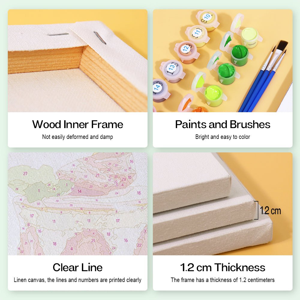 Sweet Treat Delights - Mini Paint by Numbers Kit (6 Pieces)