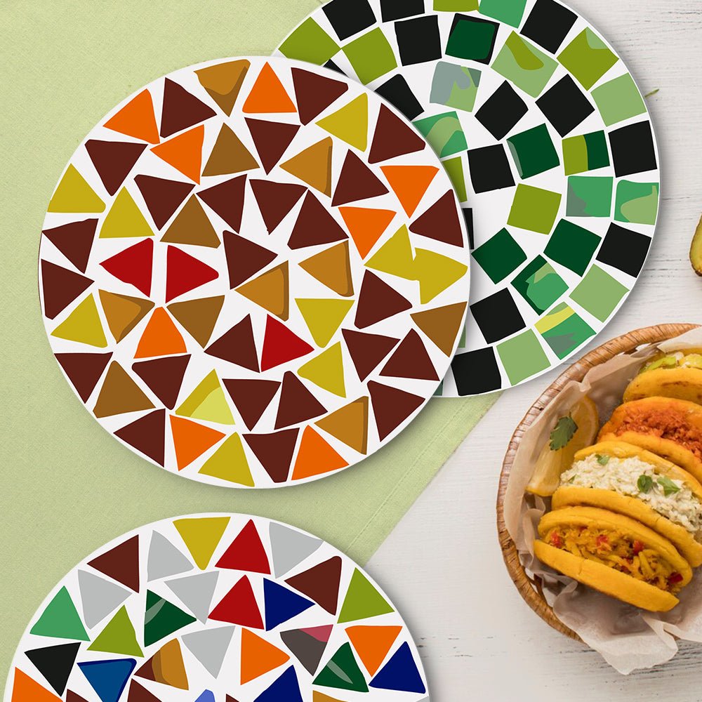 Chromatic Geometry (6 Pieces) paint by numbers kit
