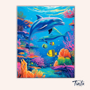 Ocean Companions paint by numbers kit