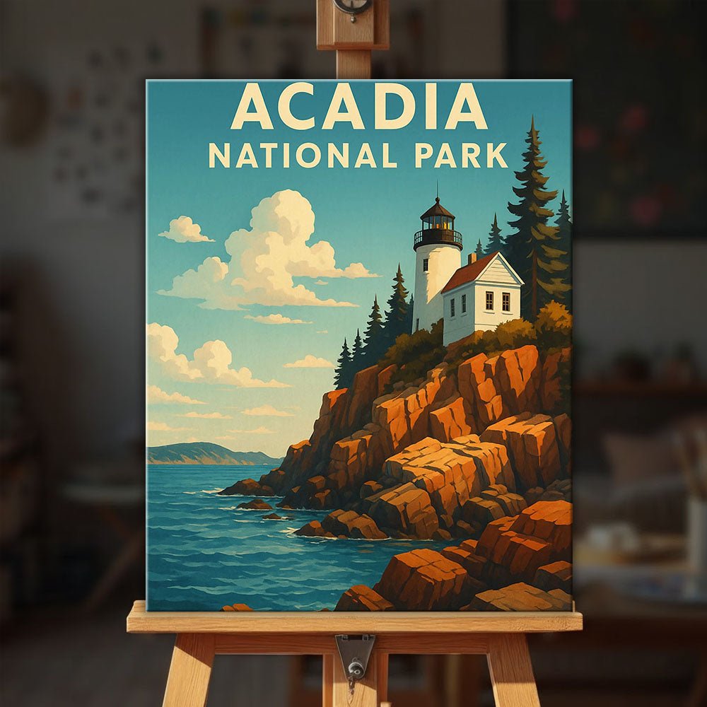 Acadia National Park paint by numbers kit