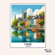 Cork - Travel Poster paint by numbers kit
