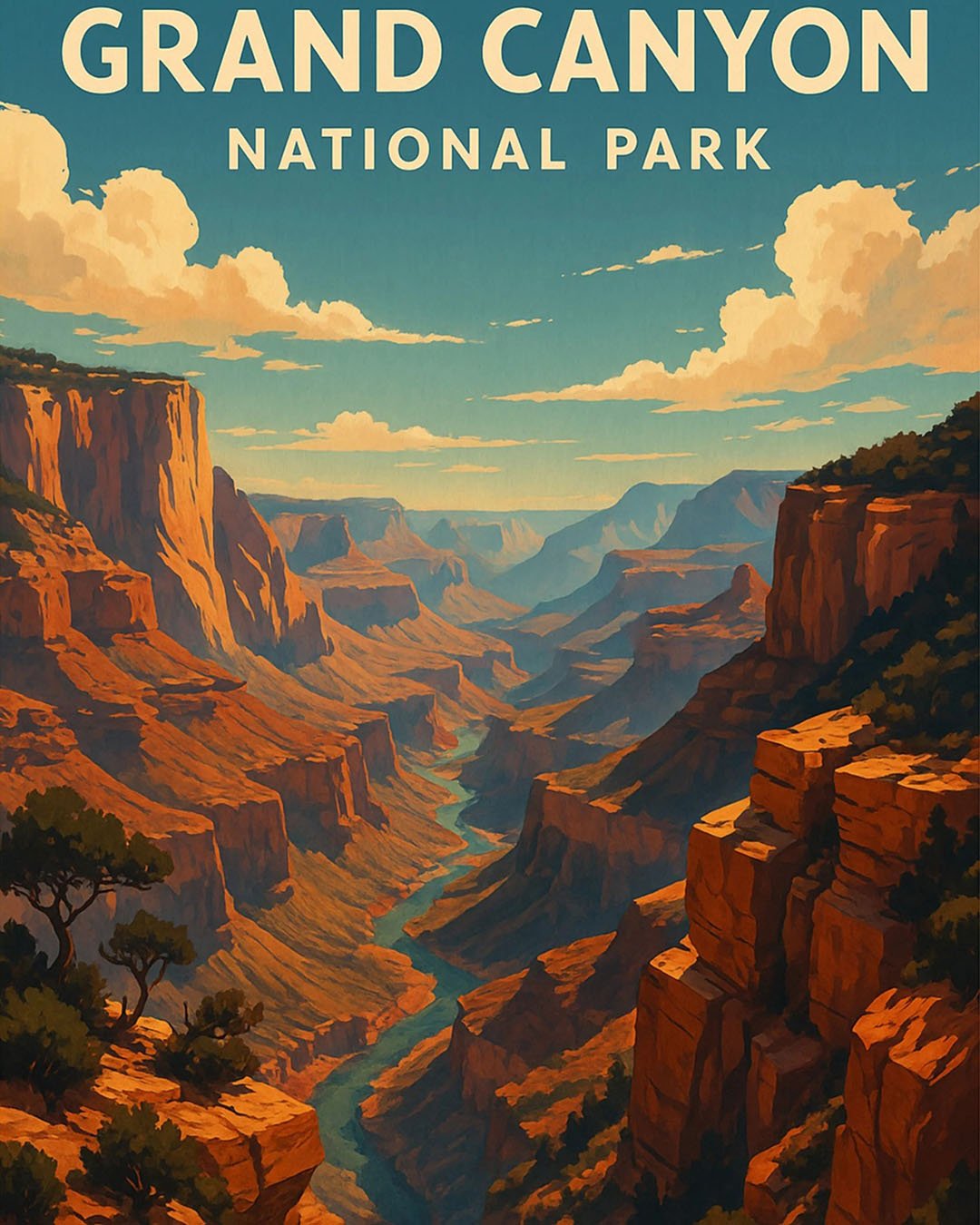 Grand Canyon National Park paint by numbers kit
