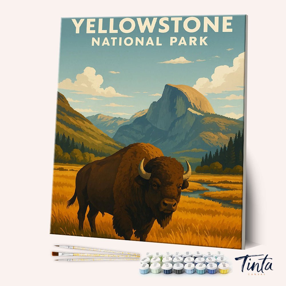 Yellowstone National Park paint by numbers kit