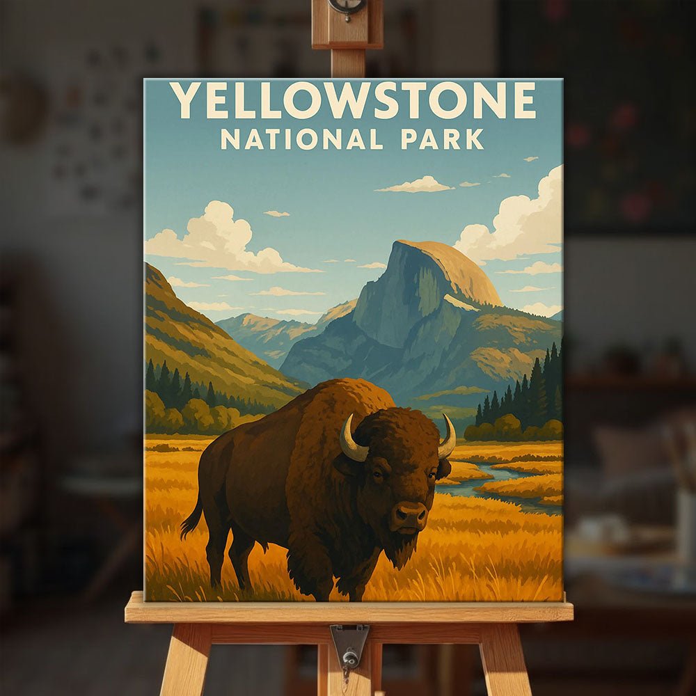 Yellowstone National Park paint by numbers kit