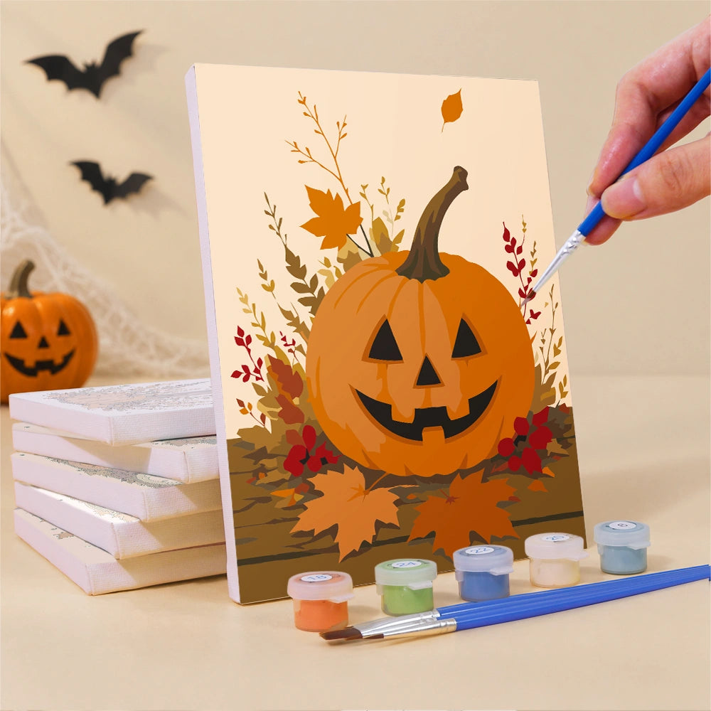 Cozy Halloween Harvest - Mini Paint by Numbers (6 Pieces)
