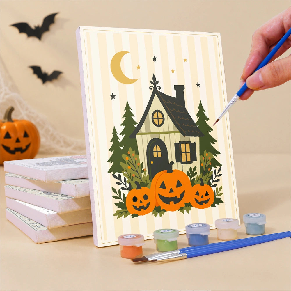 Vintage Halloween Blooms - Mini Paint by Numbers (6 Pieces)