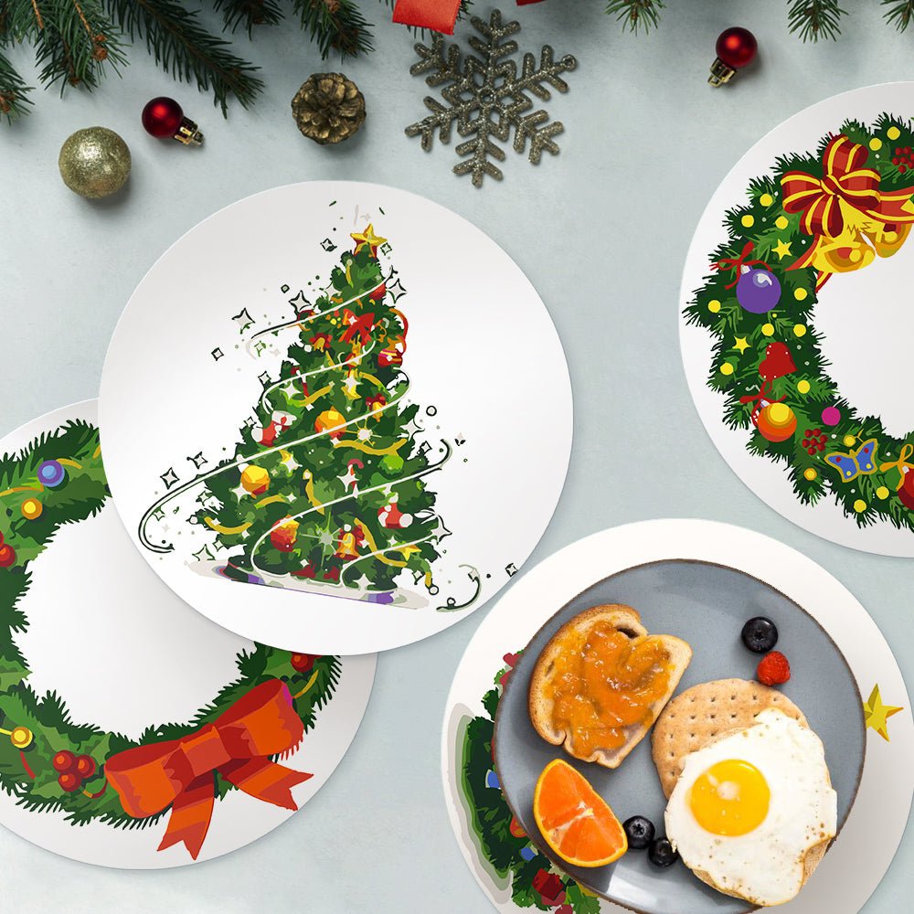 Evergreen Celebration (4 Pieces) paint by numbers kit