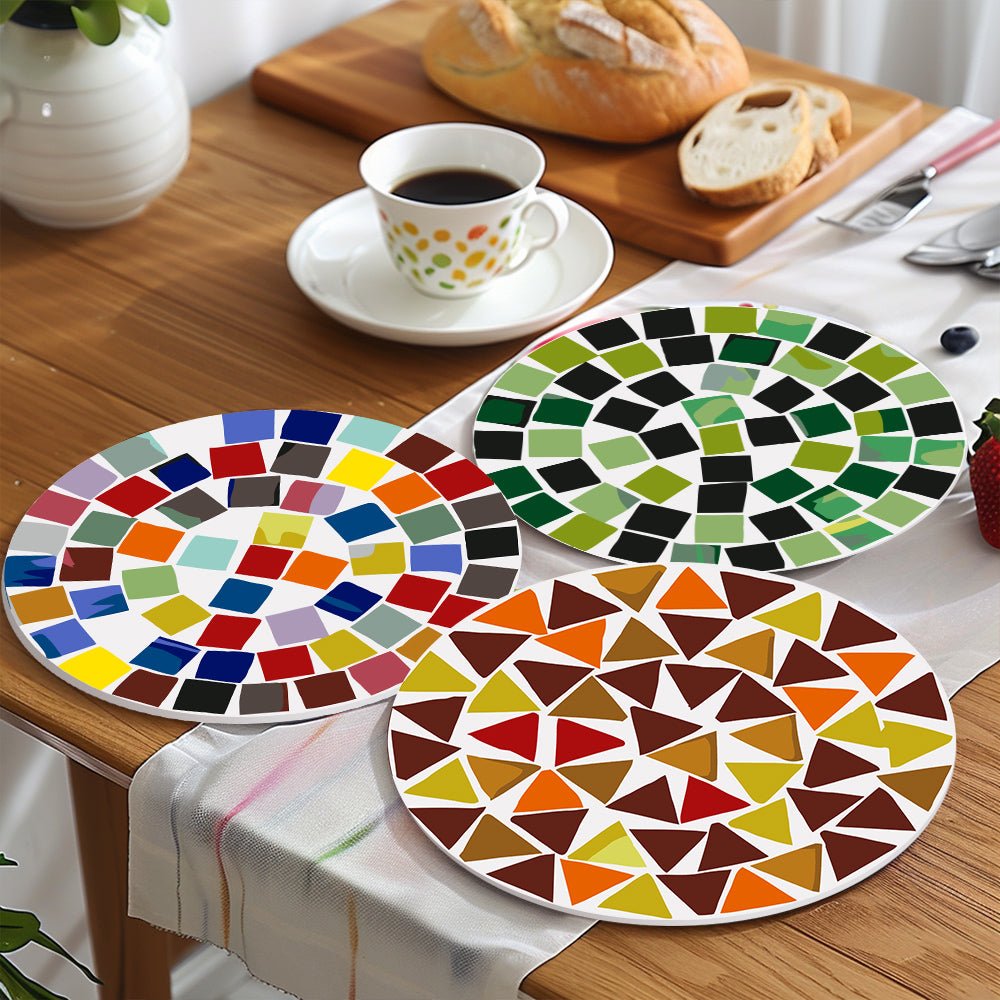 Chromatic Geometry (6 Pieces) paint by numbers kit
