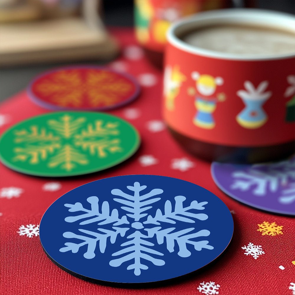 Winter Snowflake - Coasters Paint by Numbers Kit (4 Pieces) paint by numbers kit