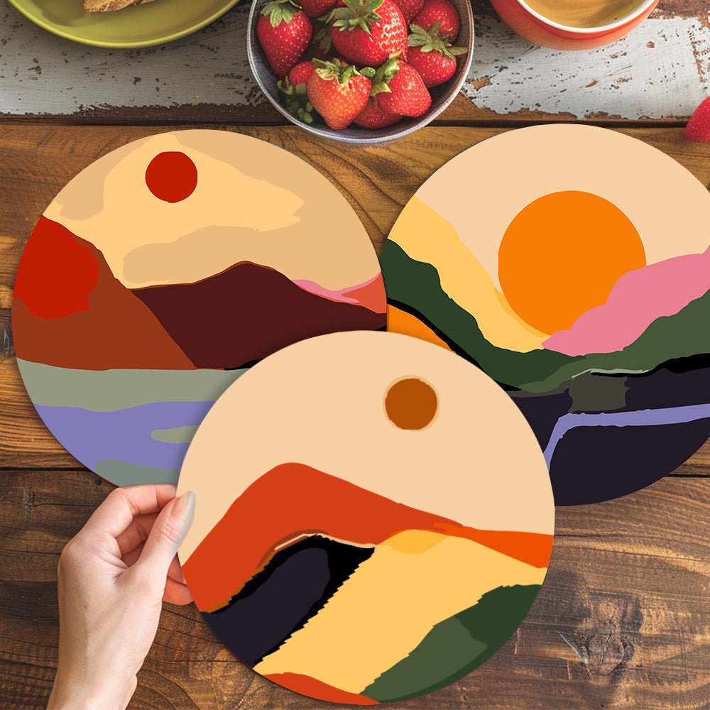 Desert Horizon (6 Pieces) paint by numbers kit