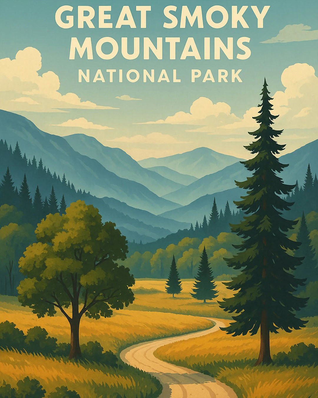 Great Smoky Mountains National Park paint by numbers kit