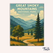 Great Smoky Mountains National Park paint by numbers kit