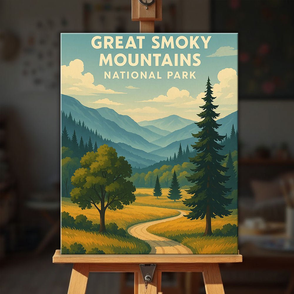Great Smoky Mountains National Park paint by numbers kit
