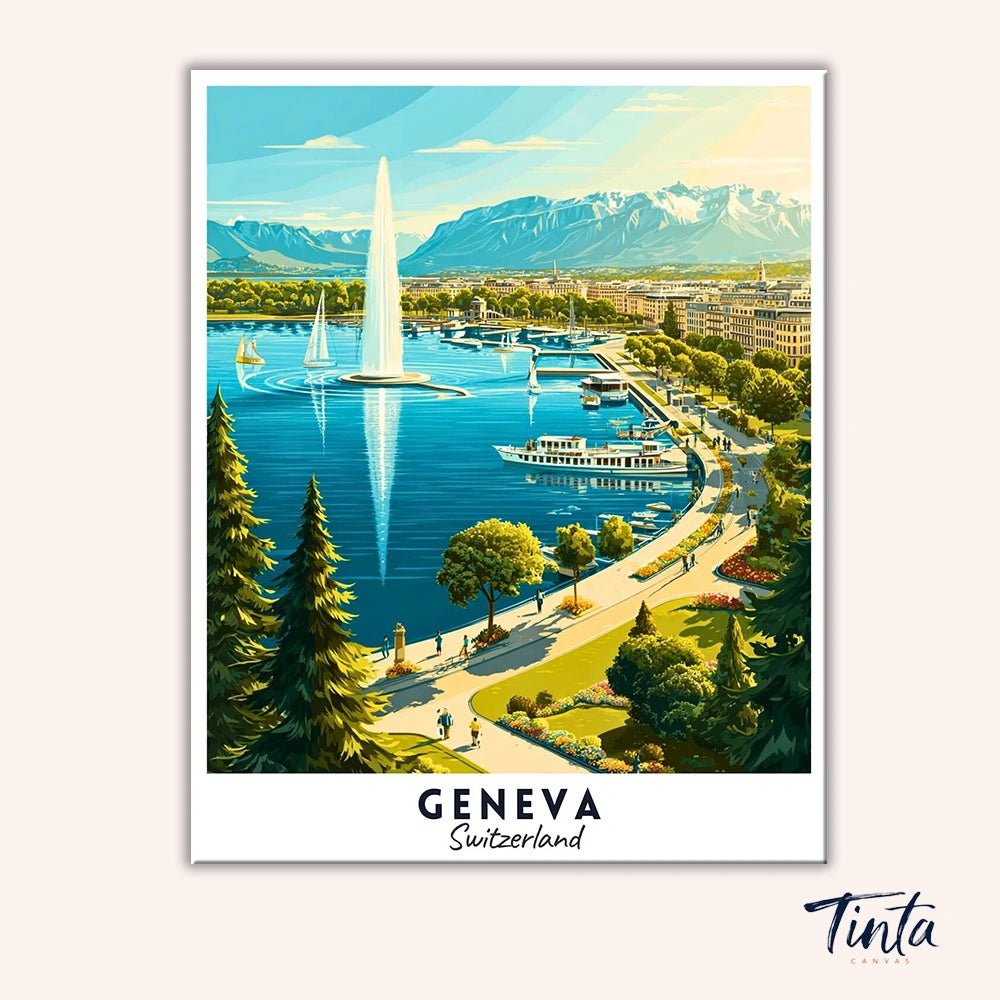 Ginebra - Póster de viaje