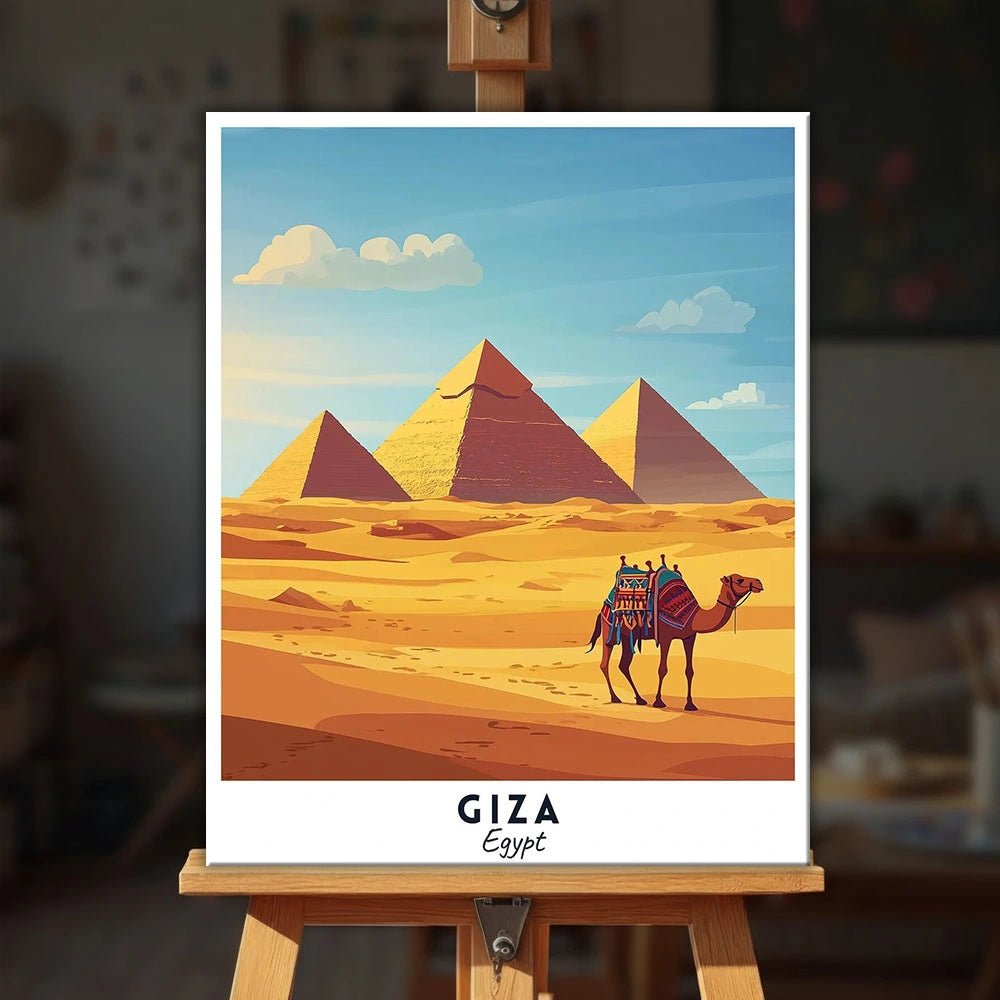 Giza - Póster de viaje