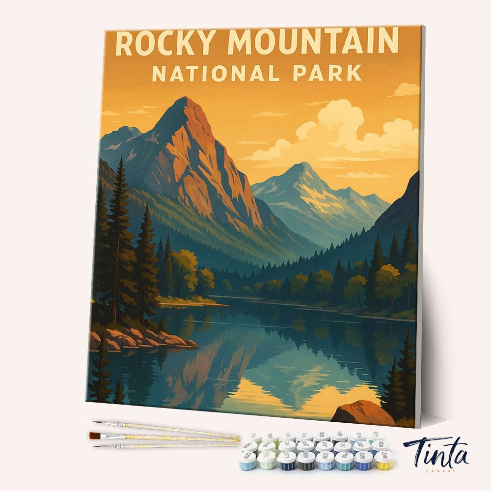 Rocky Mountain National Park paint by numbers kit