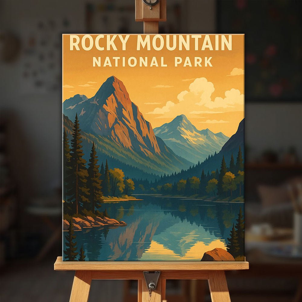 Rocky Mountain National Park paint by numbers kit