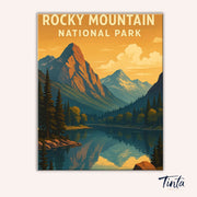 Rocky Mountain National Park paint by numbers kit