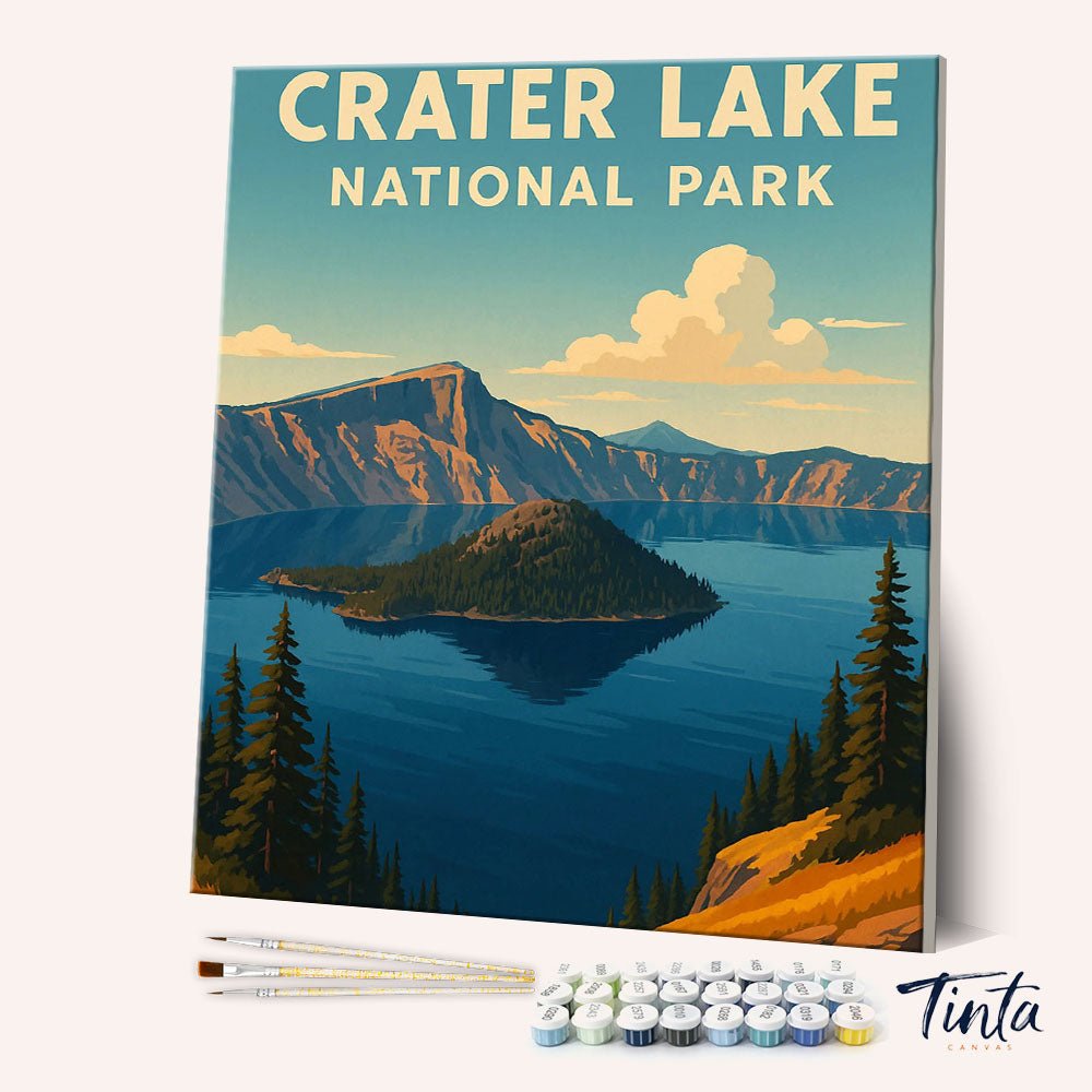 Crater Lake National Park paint by numbers kit