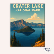 Crater Lake National Park paint by numbers kit