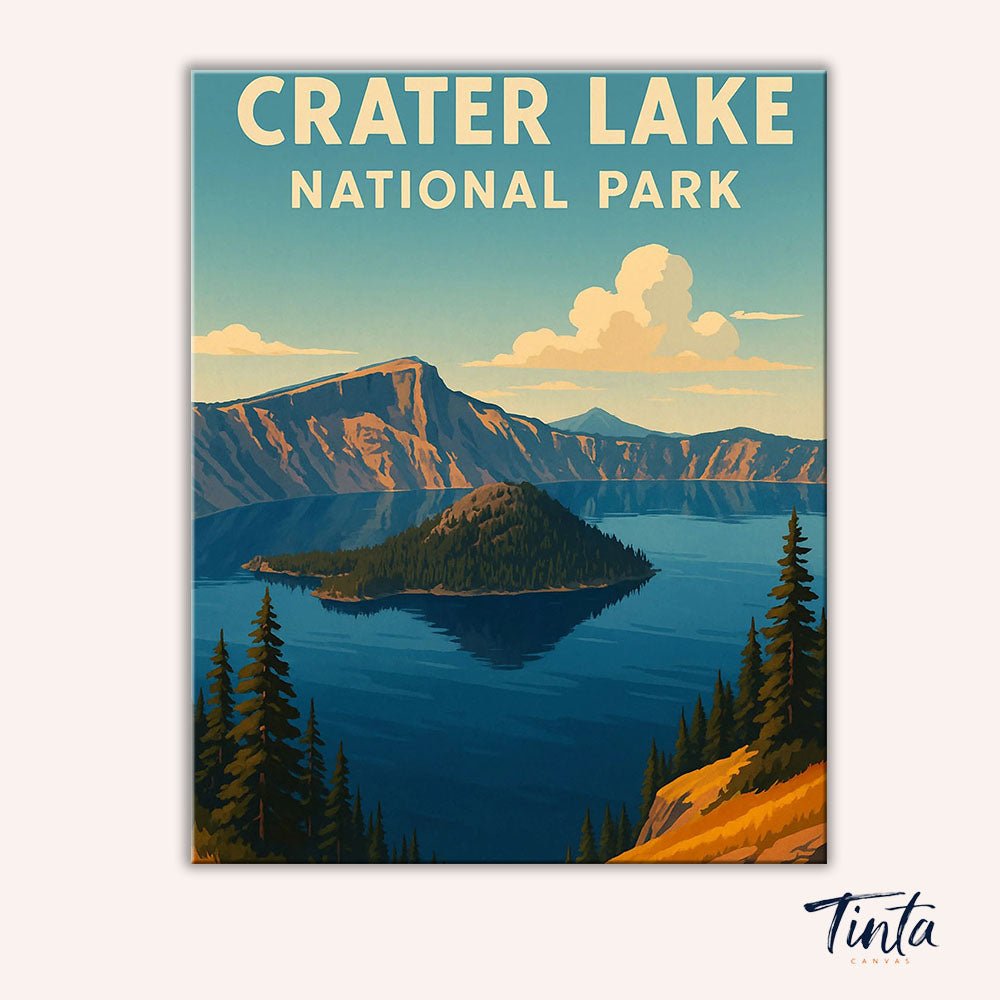 Crater Lake National Park paint by numbers kit
