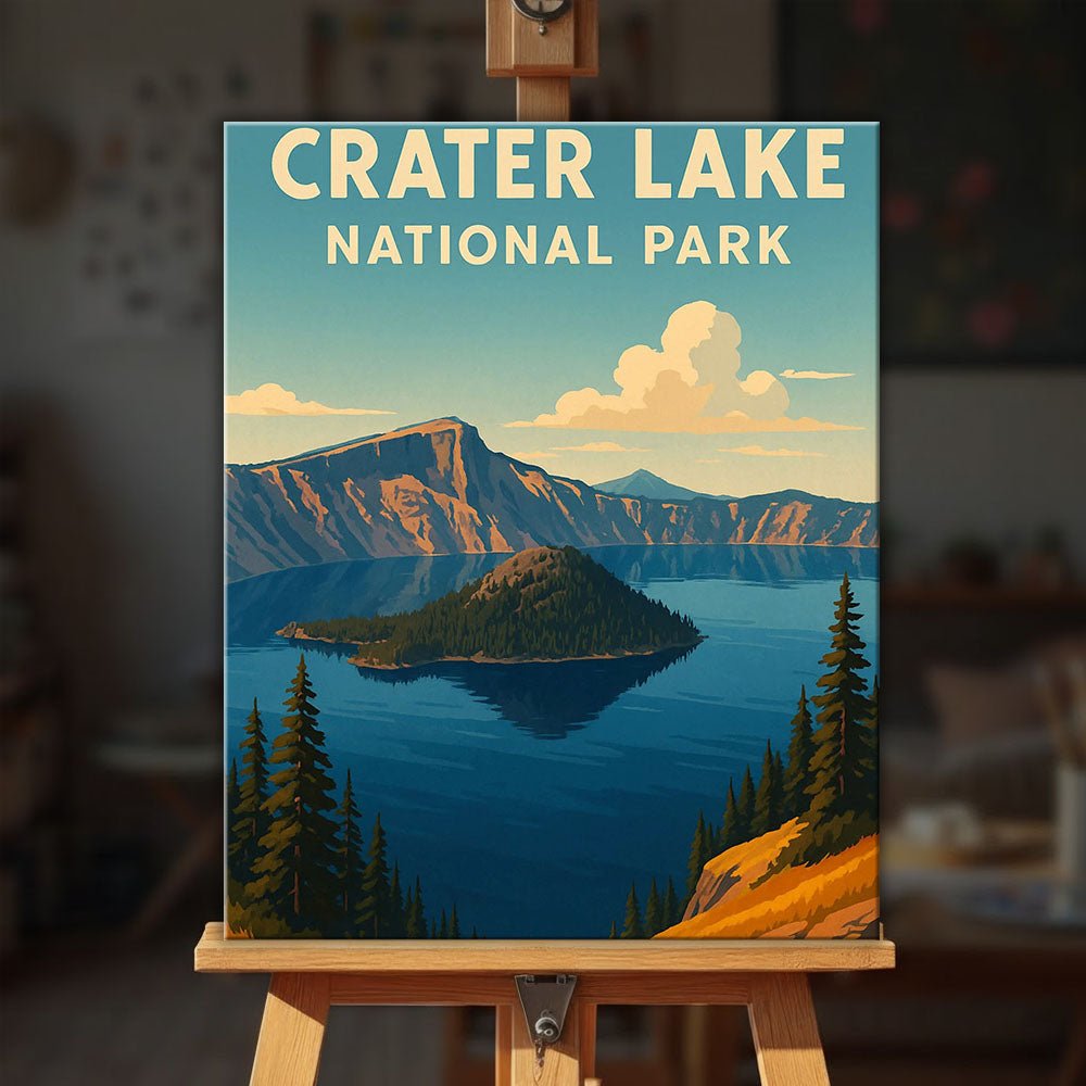 Crater Lake National Park paint by numbers kit