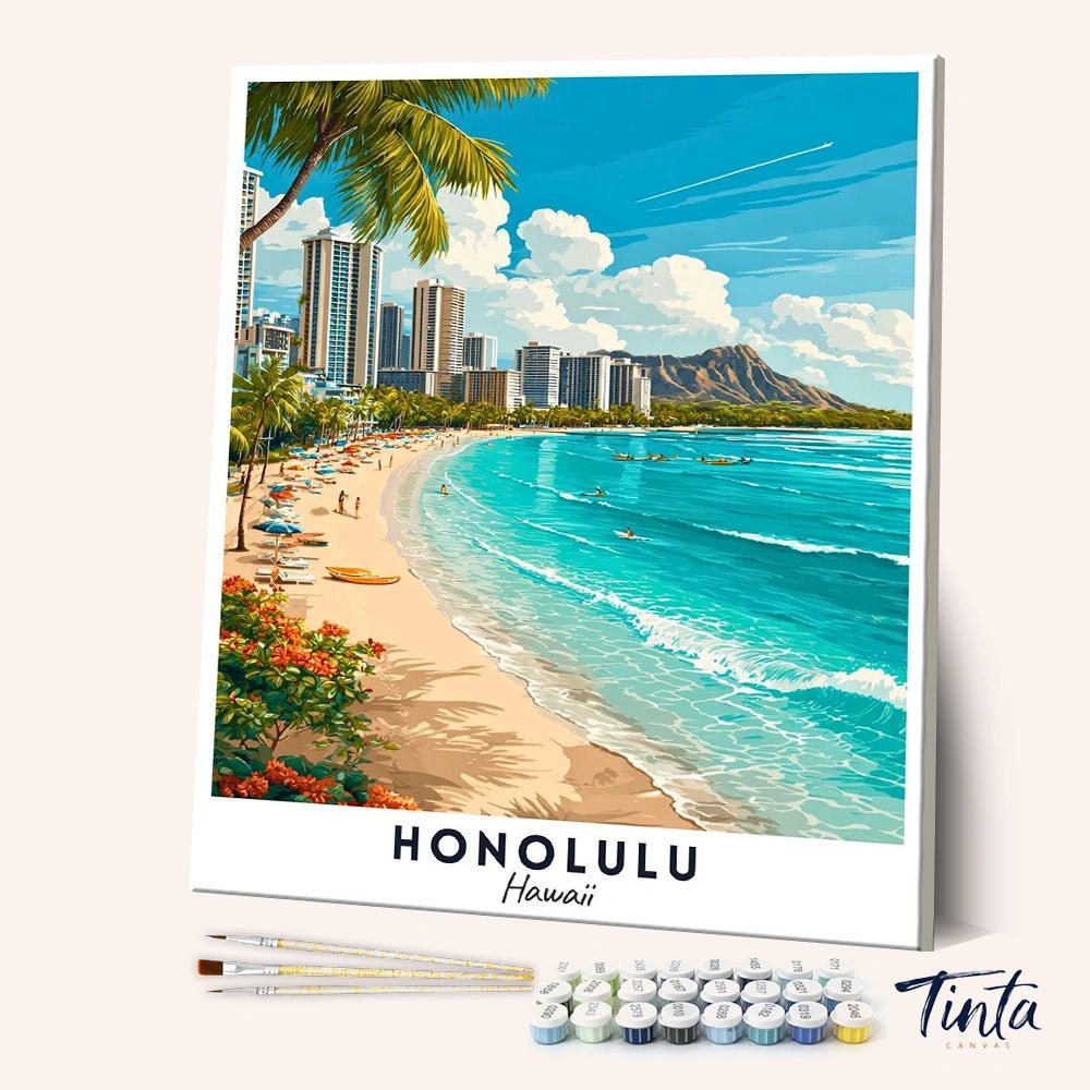 Honolulu - Póster de viaje