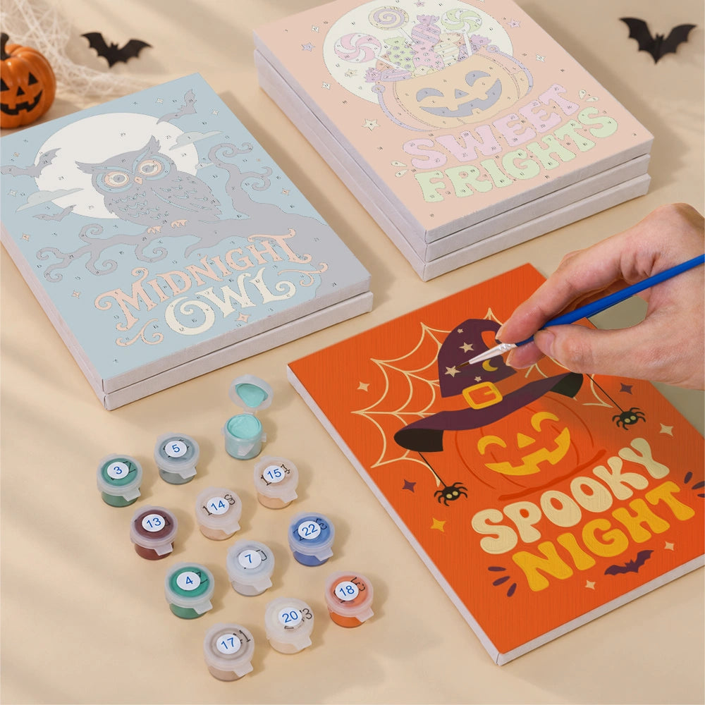 Spooky Sayings - Mini Paint by Numbers (6 Pieces)