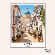 Altea - Travel Poster paint by numbers kit