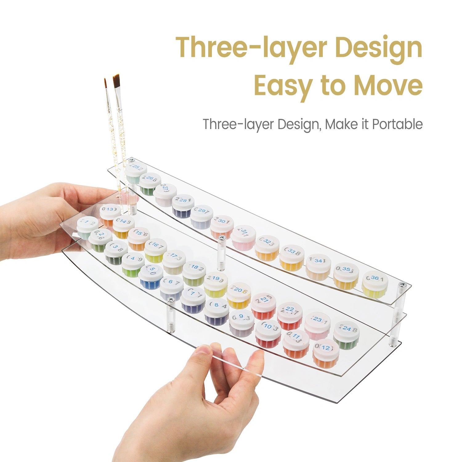 Paint Organizer Stand paint by numbers kit