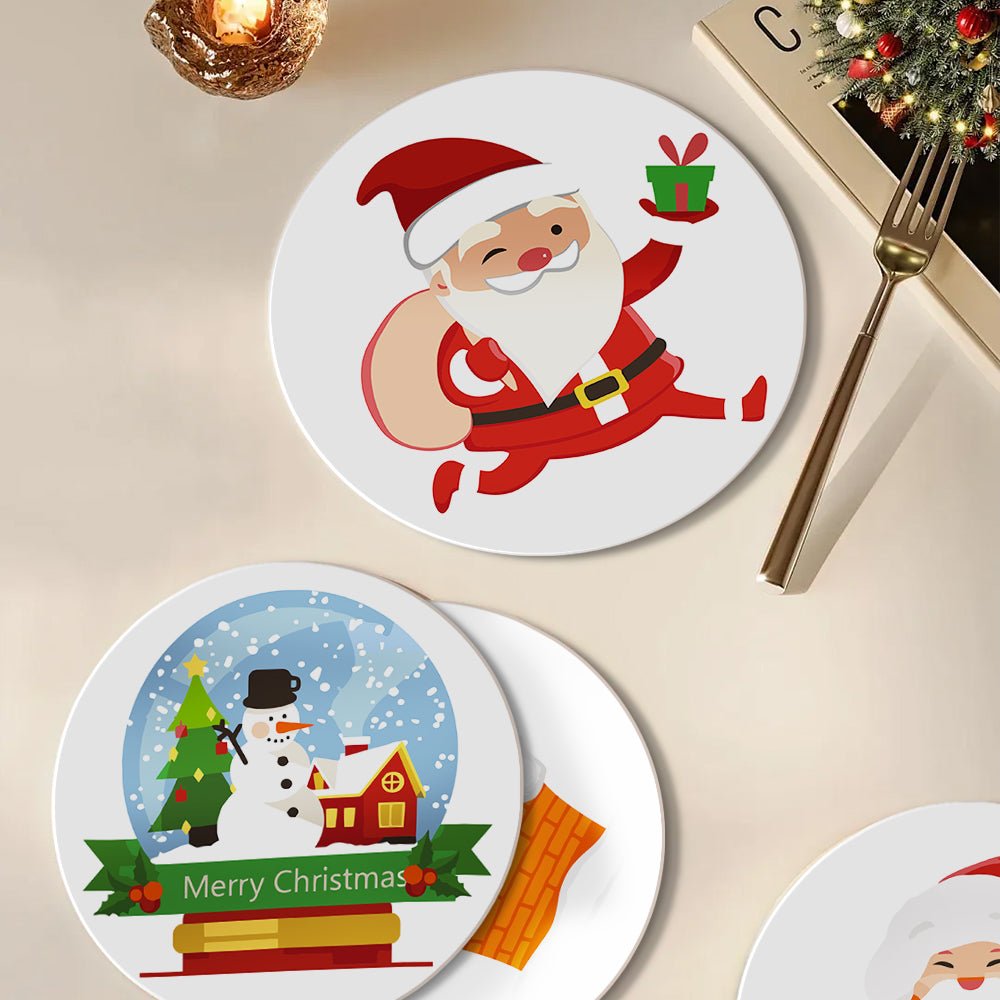 Santa’s Merry Moments (4 Pieces) paint by numbers kit