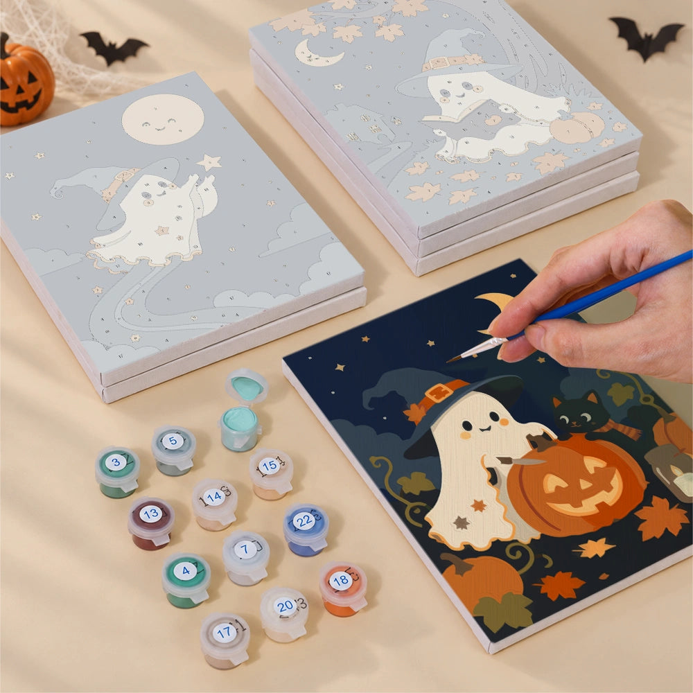 Little Witch Ghosts - Mini Paint by Numbers (6 Pieces)