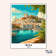 Ibiza - Travel Poster paint by numbers kit