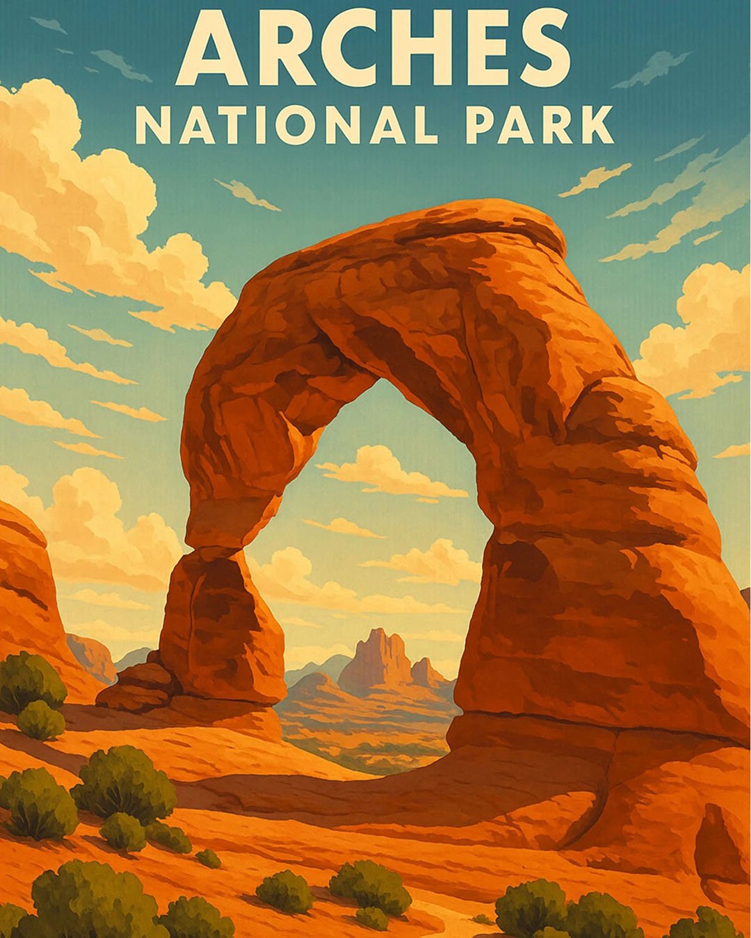 Arches National Park paint by numbers kit