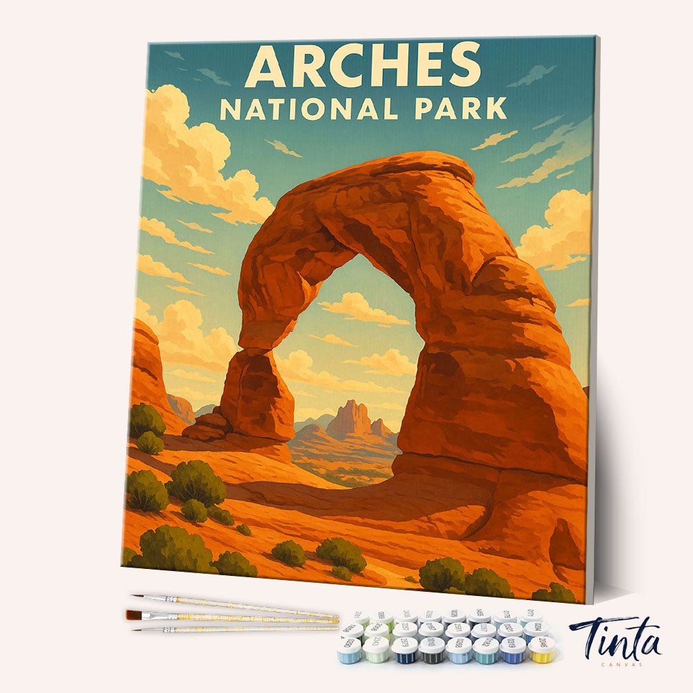 Arches National Park paint by numbers kit