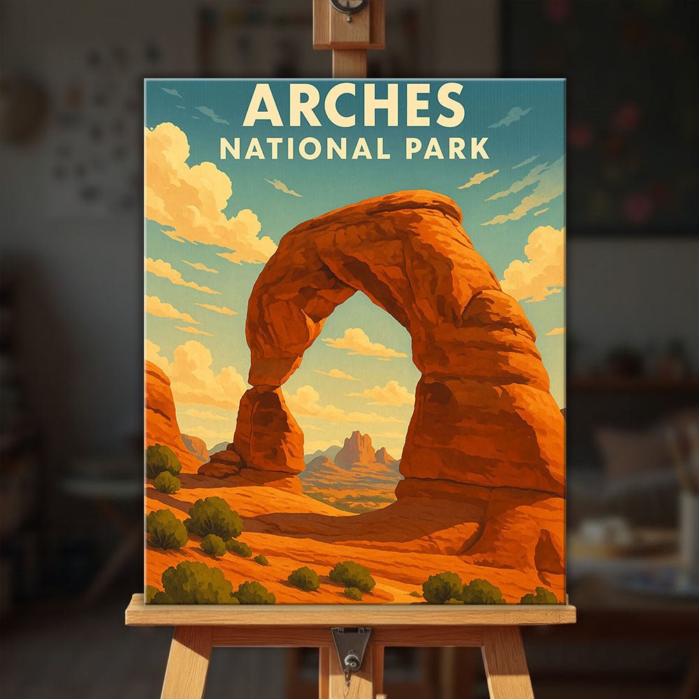 Arches National Park paint by numbers kit