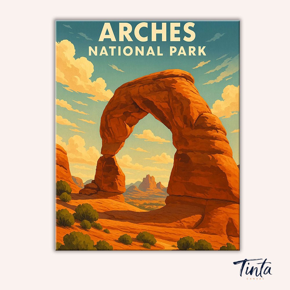 Arches National Park paint by numbers kit