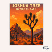 Joshua Tree National Park paint by numbers kit
