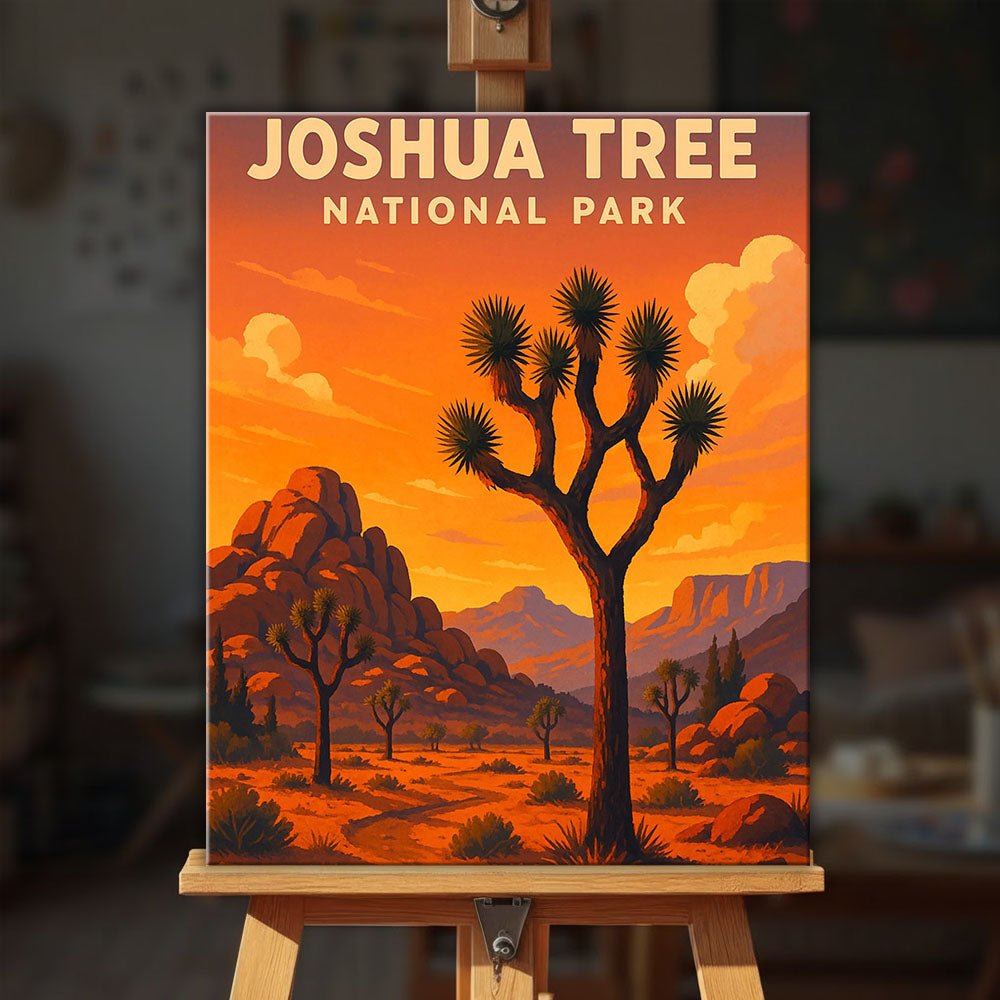 Joshua Tree National Park paint by numbers kit